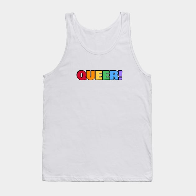 QUEER rainbow colors Tank Top by InspireMe